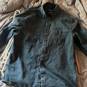 Men’s small denim Express button up